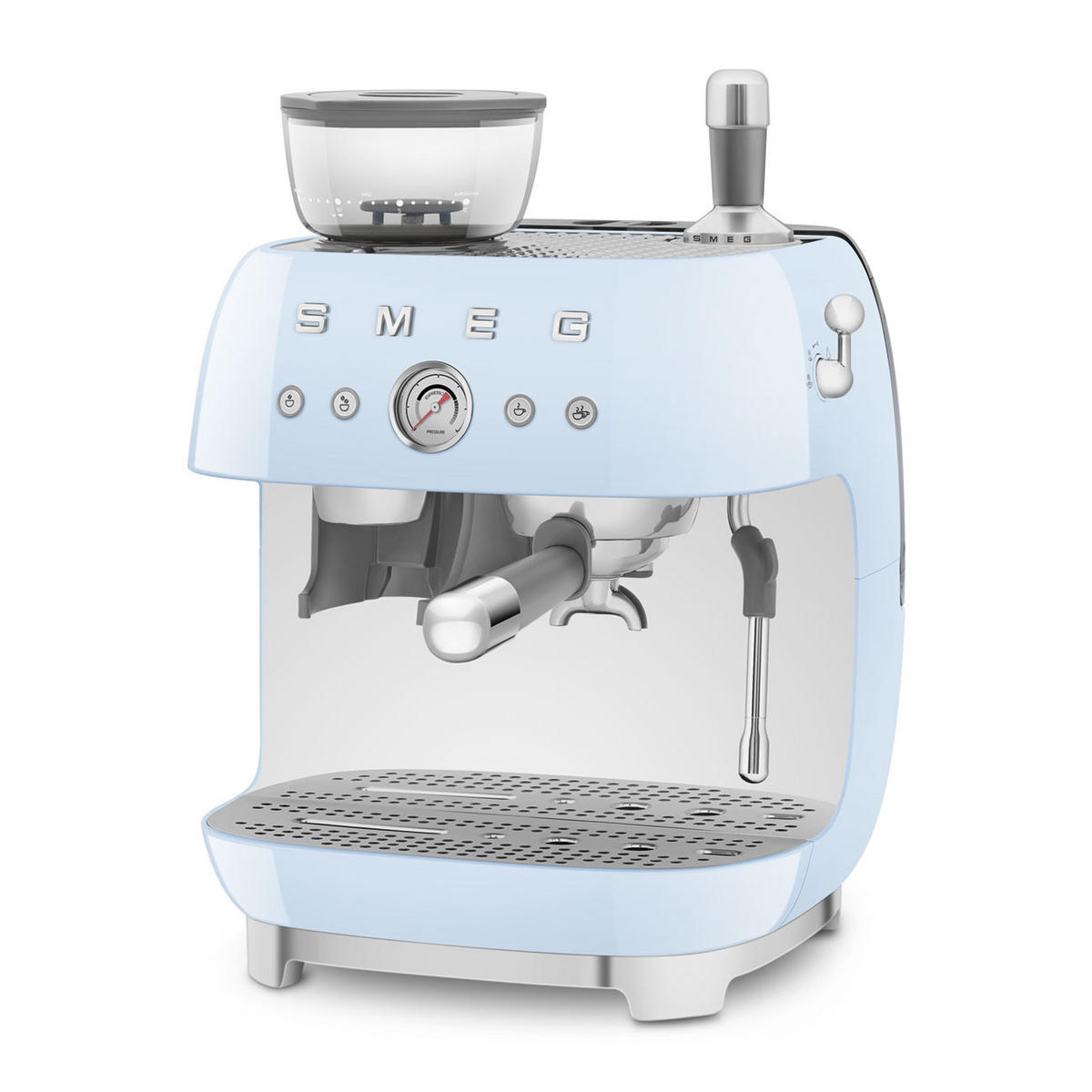 ESPRESSOMASCHINE  - Pastellblau, Basics, Kunststoff/Metall (33,4/44,3/43cm) - SMEG