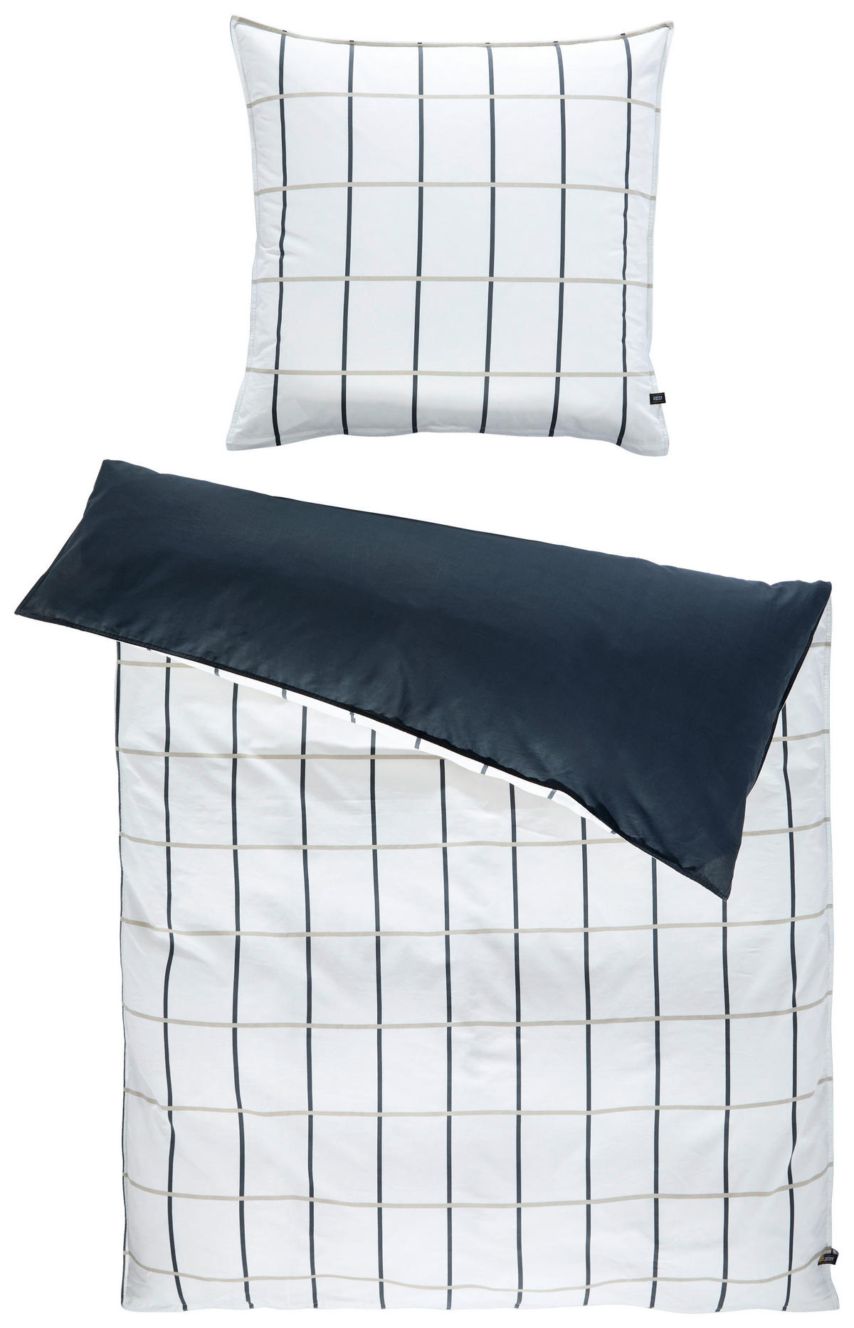 WENDEBETTWÄSCHE SW-Perform beige Perkal 135/200 cm  - Beige/Creme, Design, Textil (135/200cm) - Schöner Wohnen