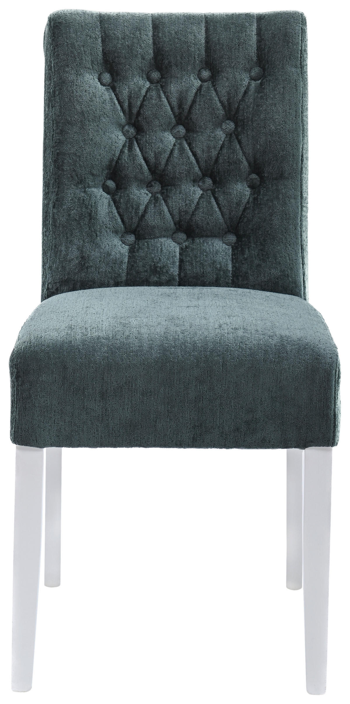 STUHL Chenille Jadegrün Buche massiv  - Jadegrün/Weiß, KONVENTIONELL, Holz/Textil (46,5/91/65cm) - Cantus