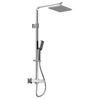 ÜBERKOPFBRAUSESET  - Chromfarben, MODERN, Metall (28,3/120/53,4cm)