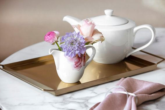 VRČEK ZA MLEKO  ROSE GARDEN  280 ml - roza/bela, Basics, keramika (280ml) - Villeroy & Boch