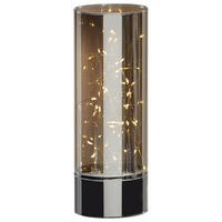 DEKORAČNÍ LED SVÍTIDLO - šedá, Lifestyle, sklo (9/25cm) - Ambia Home