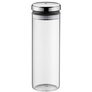 VORRATSGLAS 1,5 L - Klar/Edelstahlfarben, Basics, Glas/Metall (1,5l) - WMF