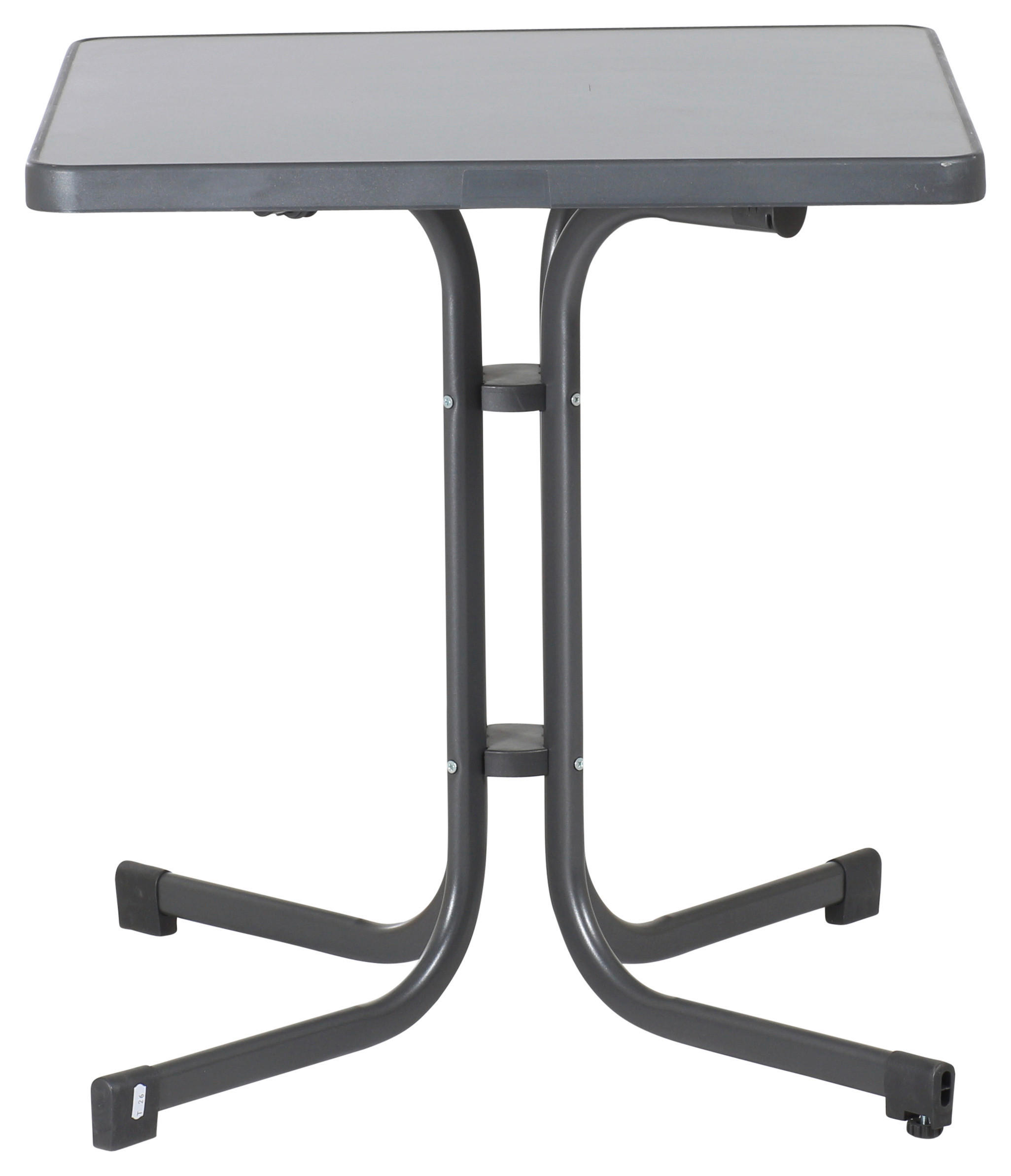 GARTENTISCH Holzwerkstoff Grau quadratisch  - Grau, MODERN, Holzwerkstoff/Metall (70/70/72cm) - Sieger