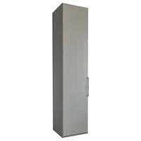OMARA ZA OBLAČILA, siva, sivorjava  - siva/sivorjava, Design, steklo/leseni material (50/236/58cm) - Dieter Knoll
