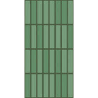 WANDPANEEL Revêt Design-Wandfliesen 3 Stück Grün  - Grün, MODERN, Kunststoff (120/60/0,37cm)