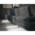 WOHNLANDSCHAFT in Webstoff Anthrazit  - Anthrazit/Schwarz, Design, Textil/Metall (157/354/208cm) - Dieter Knoll