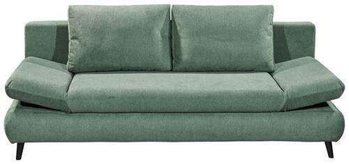 SCHLAFSOFA Mikrofaser Grün  - Schwarz/Grün, KONVENTIONELL, Kunststoff/Textil (212/88/101cm) - MID.YOU