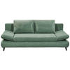 SCHLAFSOFA in Mikrofaser Grün  - Schwarz/Grün, Konventionell, Holzwerkstoff/Kunststoff (212/88/101cm) - MID.YOU