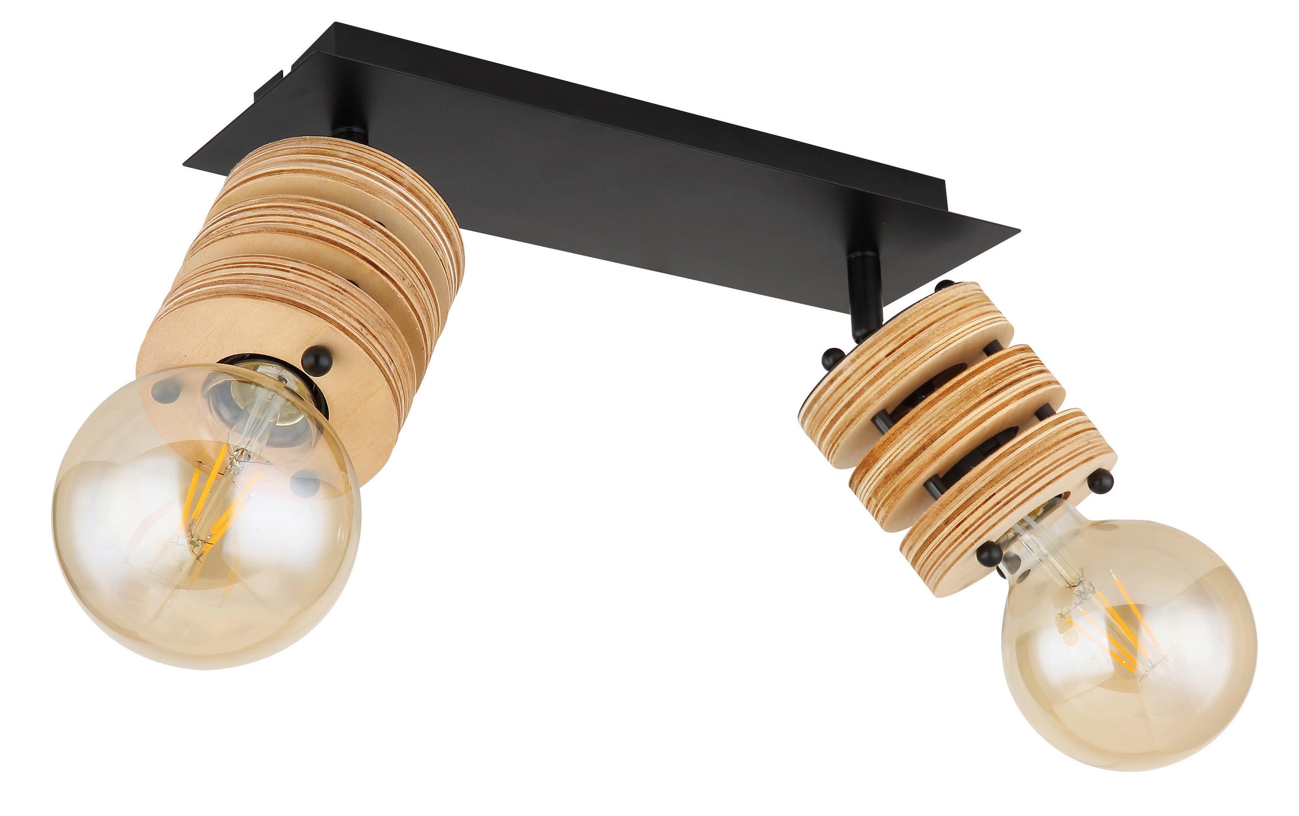 STRAHLER Angeline 31/8,8/17,5 cm   - Schwarz/Braun, KONVENTIONELL, Holzwerkstoff/Metall (31/8,8/17,5cm) - Globo