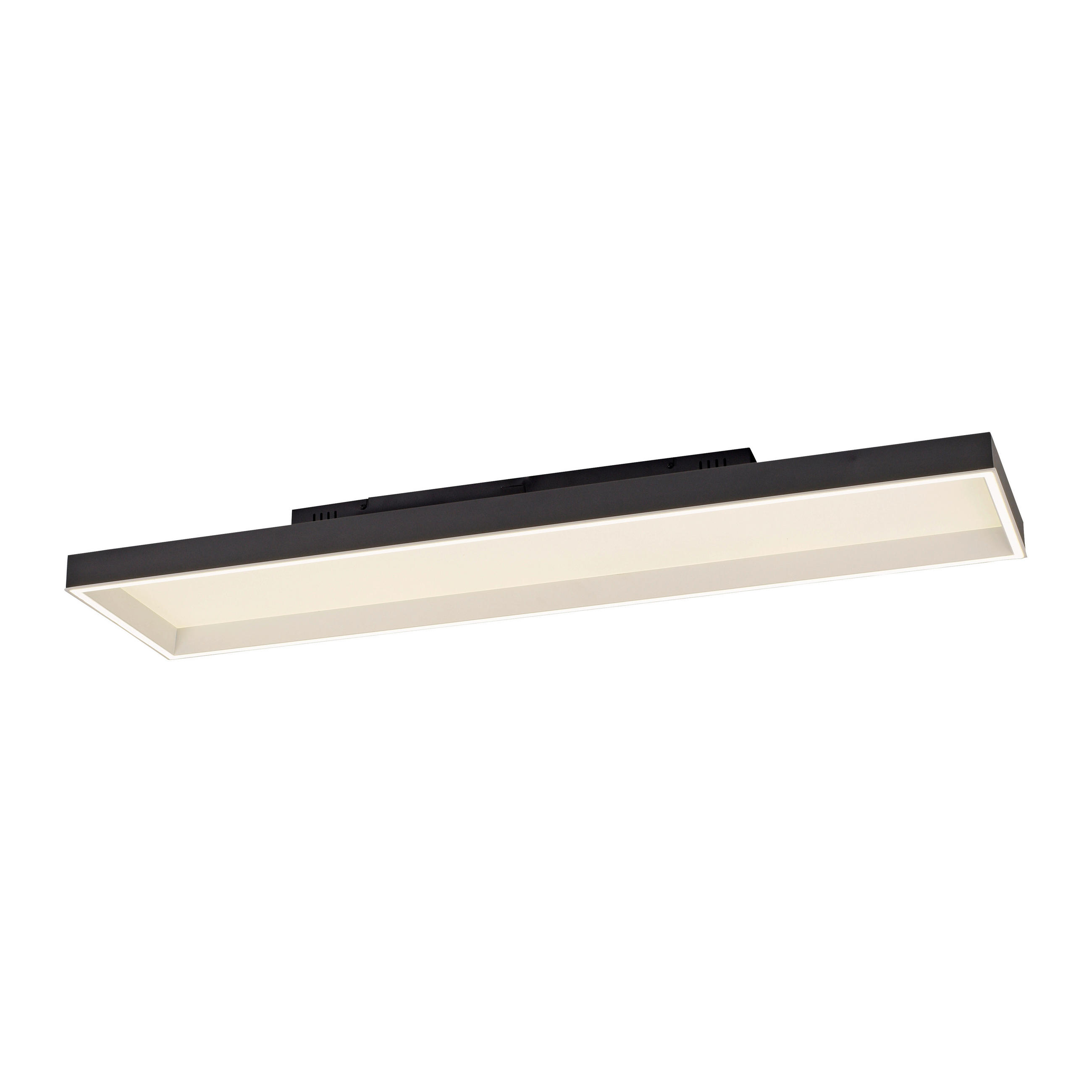 LED-DECKENLEUCHTE 120/30/8.4 cm    - Schwarz, Basics, Kunststoff/Metall (120/30/8.4cm)