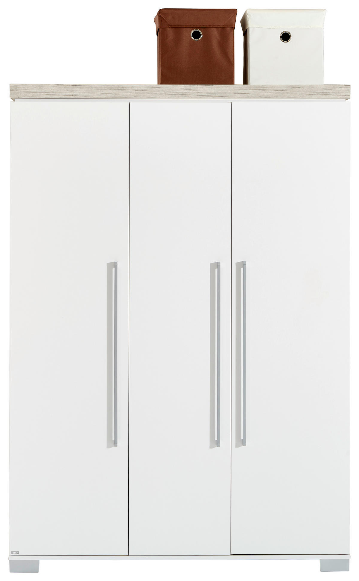 ORMAR ZA DJEČJU ODJEĆU  Kira  - bijela/srebrne boje, Konvencionalno, drvni materijal/metal (135,3/193,1/55,6cm) - Paidi