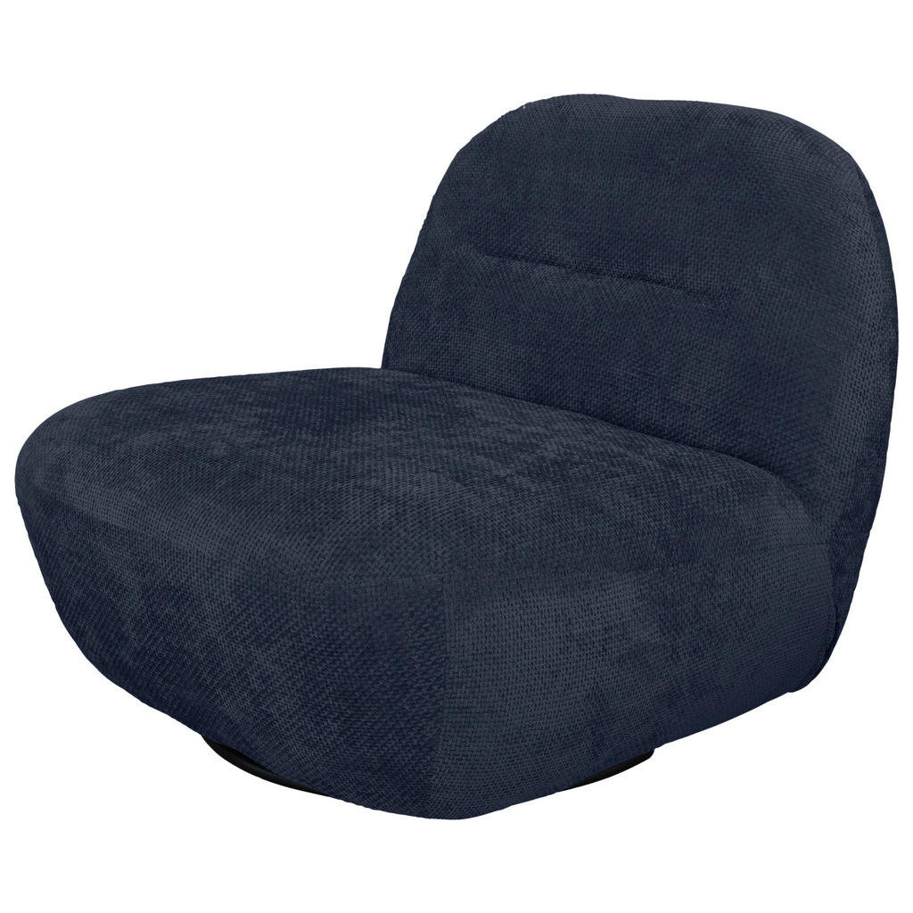 Thumbnail - Livetastic Sessel Bunty, Dunkelblau, Textil, 85x74x85 cm, Made in EU, Sitzfläche 360° drehbar, Stühle