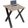 SCHREIBTISCH 80/50/76 cm  in Schwarz, Sonoma Eiche  - Schwarz/Sonoma Eiche, MODERN, Holzwerkstoff/Metall (80/50/76cm) - MID.YOU