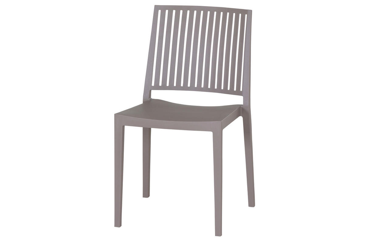 GARTENGARNITUR 5-teilig Stahl  - Taupe/Anthrazit, Basics, Kunststoff/Metall (80/80/80cm) - Siena Garden