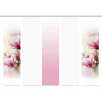 FLÄCHENVORHANG MAGNENE, 5-TLG.  5 Stück  blickdicht   60/245 cm  - Rosa, Basics, Textil (60/245cm)