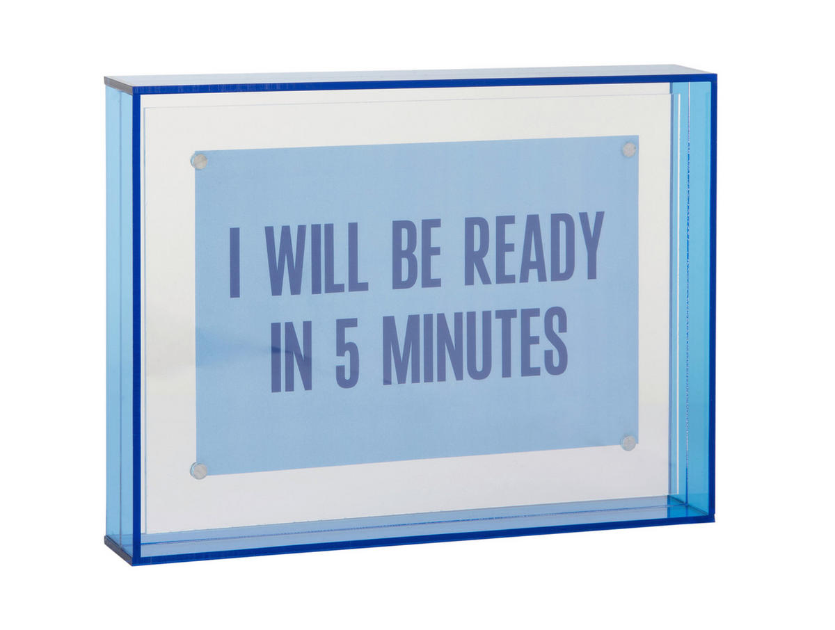 FOTORAHMEN - Dunkelblau, Basics, Kunststoff (14/19cm) - Present Time