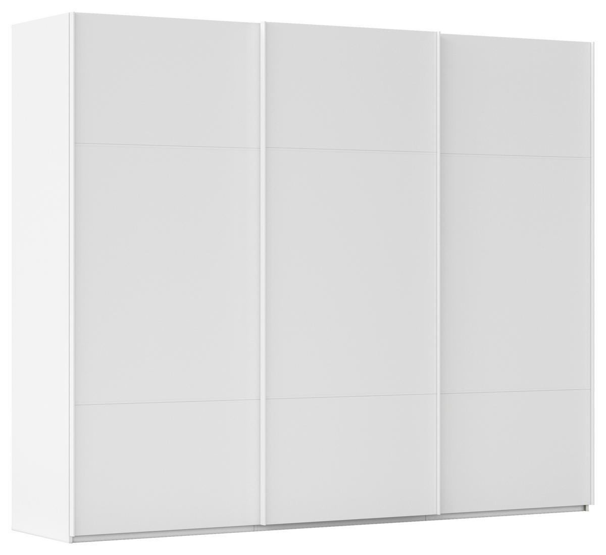 SCHWEBETÜRENSCHRANK 301/223/68 cm 3-türig Weiß  - Weiß, KONVENTIONELL, Holzwerkstoff/Metall (301/223/68cm) - Novel