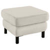 HOCKER in Textil Beige  - Beige/Schwarz, Konventionell, Textil/Metall (69/47/69cm) - Pure Home Comfort