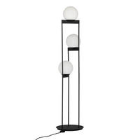 STOJACIA LAMPA, 37/163 cm  - čierna, Design, kov/sklo (37/163cm) - Dieter Knoll