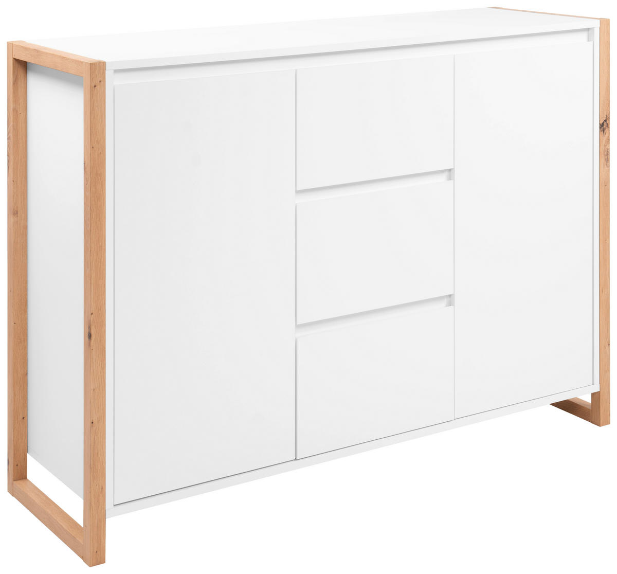 KOMMODE  in 120/88/40 cm  - Eiche Artisan/Weiß, Design, Holzwerkstoff (120/88/40cm) - MID.YOU