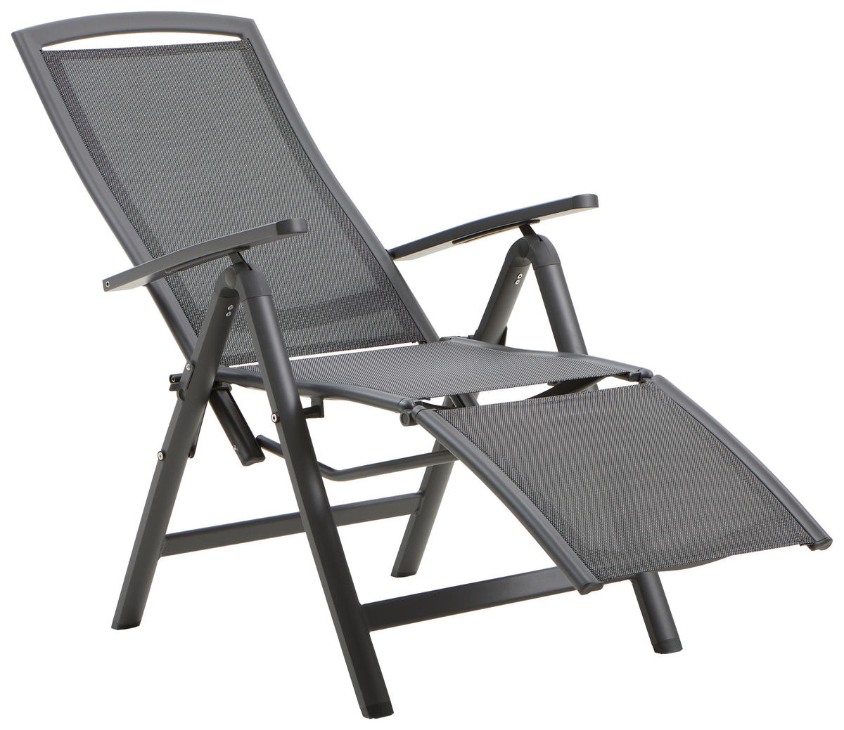 RELAXAČNÍ KŘESLO kov, textil - tmavě šedá/antracitová, Design, kov/textil (62/117/76cm) - Amatio