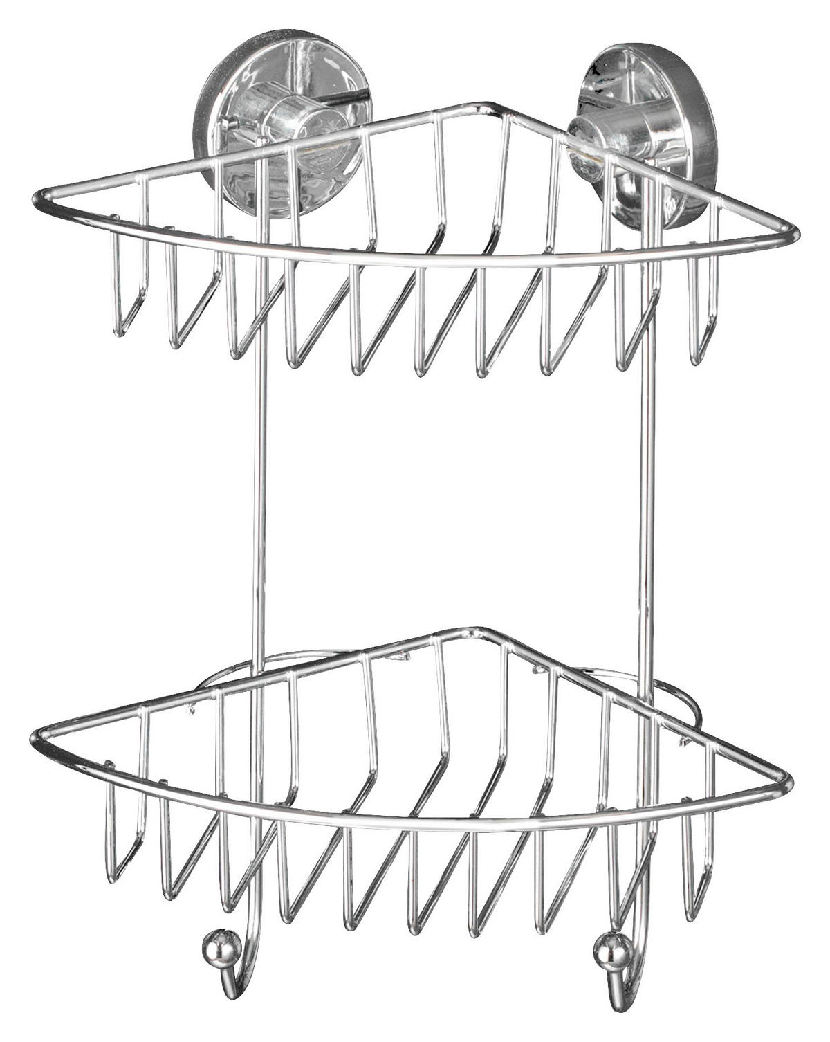 ZUHANYPOLC 22,5/29,5/16 cm  - krómszínű, Basics, fém (22,5/29,5/16cm) - Wenko