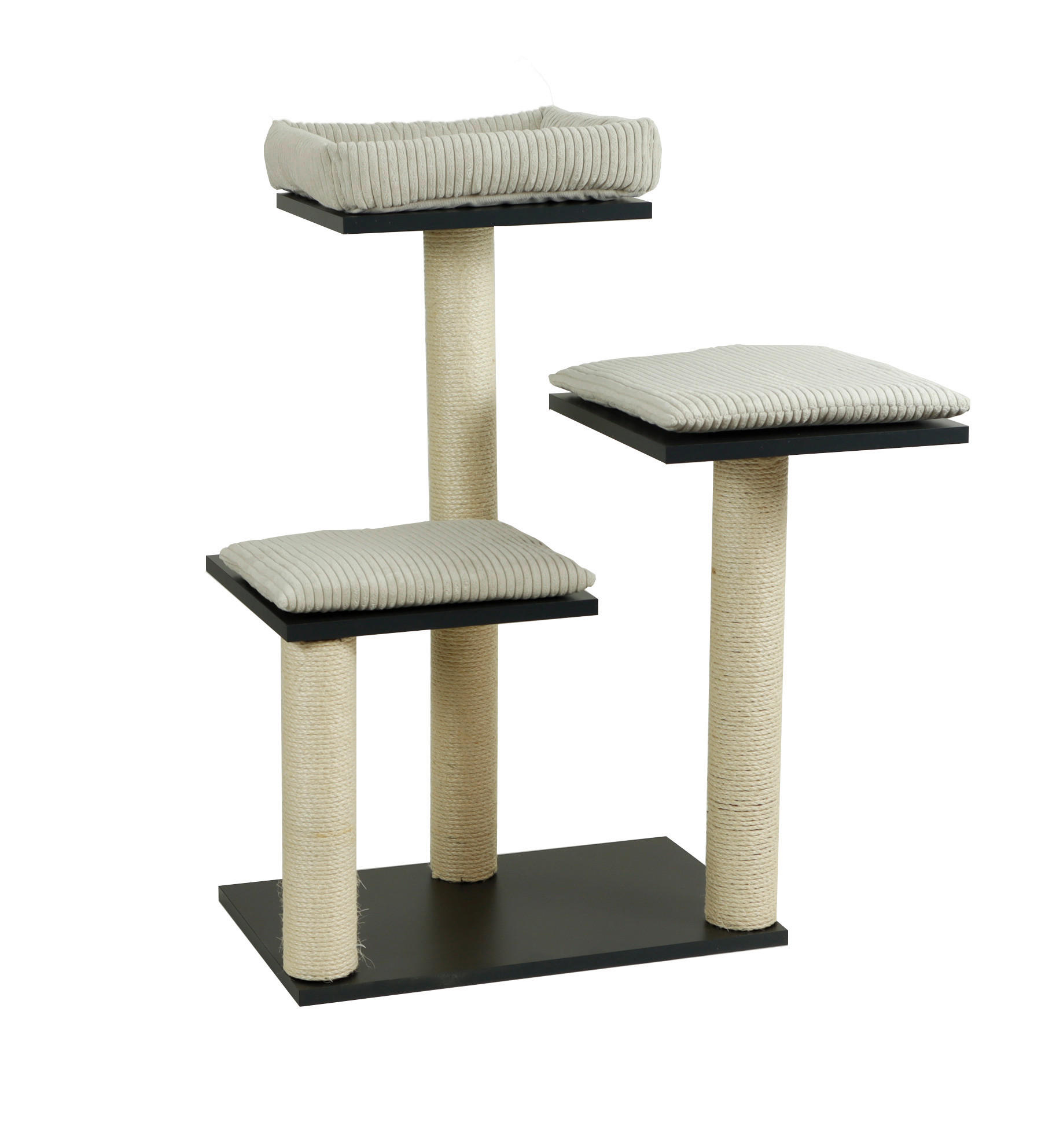 KRATZBAUM - Beige, Basics, Holzwerkstoff/Textil (76/54/93cm)