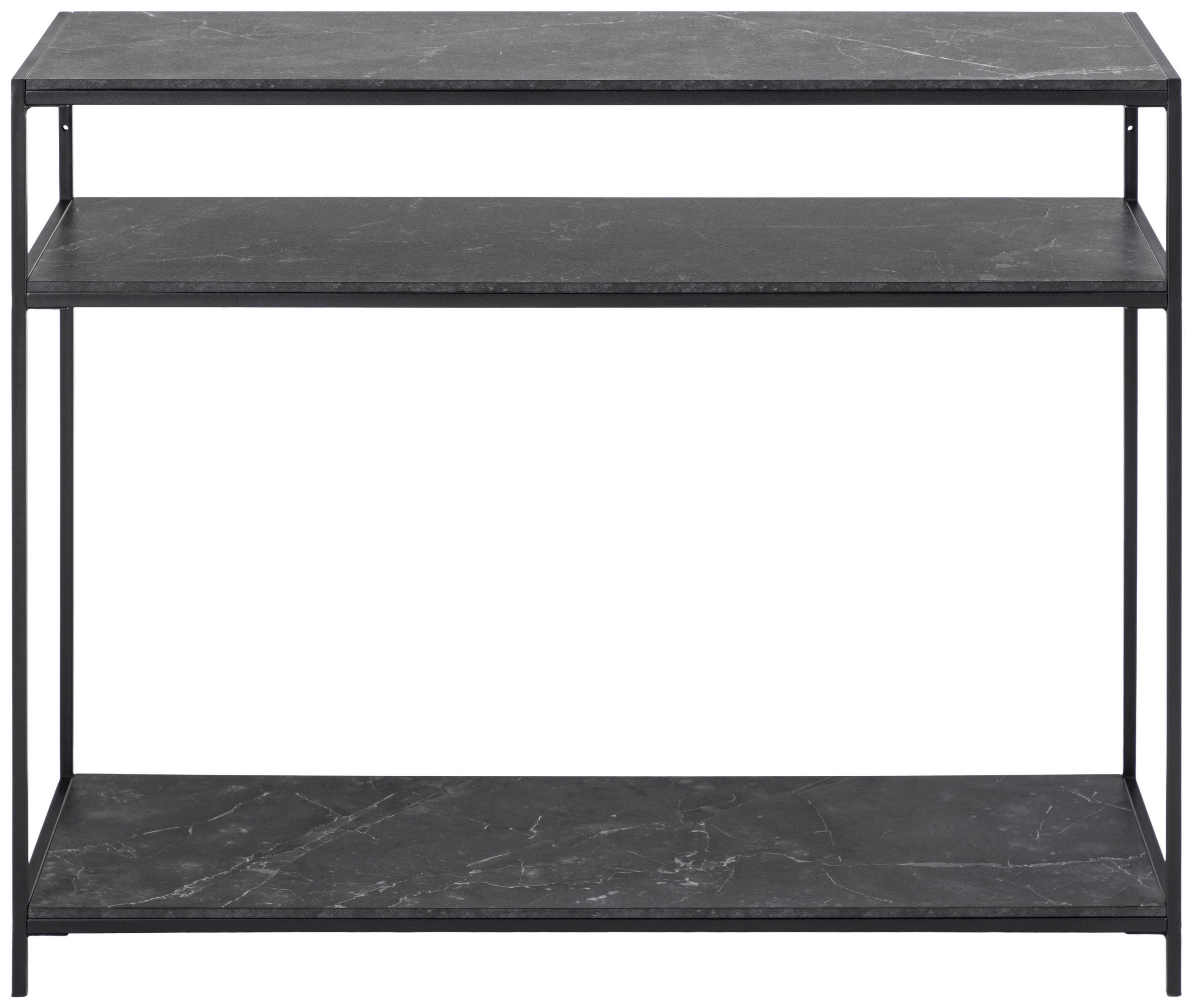 KONSOLBORD i trämaterial 100/35/79 cm    - svart, Design, metall/trämaterial (100/35/79cm) - Best Price
