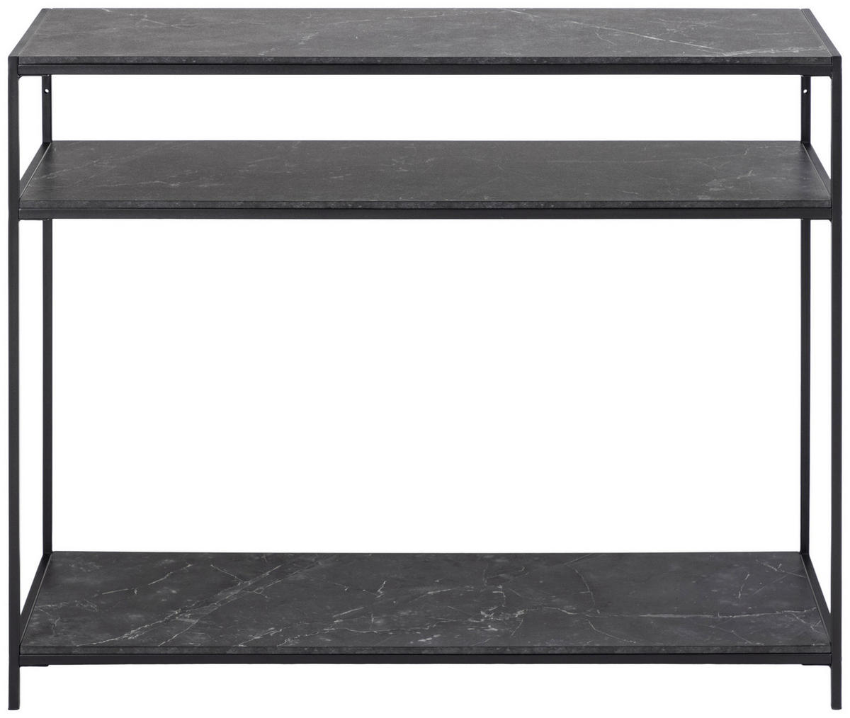 KONSOLBORD i trämaterial 100/35/79 cm    - svart, Design, metall/trämaterial (100/35/79cm) - Best Price