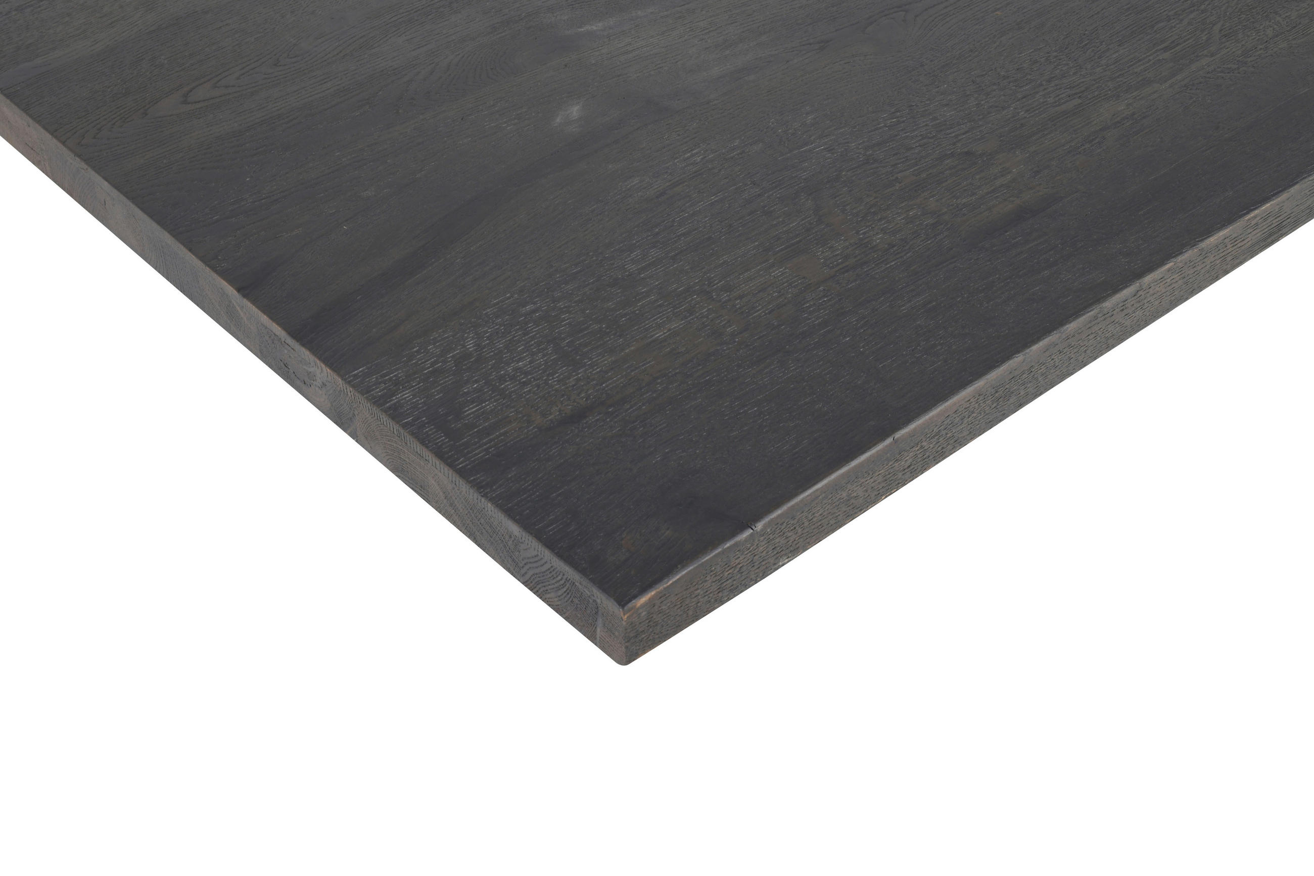 TISCHPLATTE Eiche massiv Graubraun  - Graubraun, MODERN, Holz (160/90/5,5cm) - Boxxx