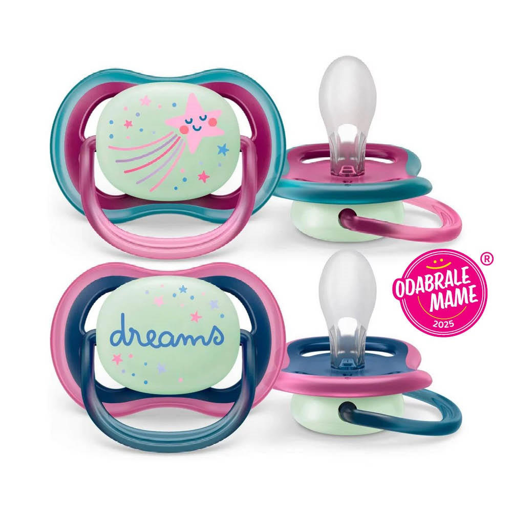 DUDA   - svijetlo zelena/tamno plava, Basics, plastika/prirodni materijali (4/5,5/4cm) - Avent
