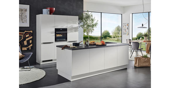 EINBAUKÜCHE   - Hellgrau, Design, Holzwerkstoff - Novel