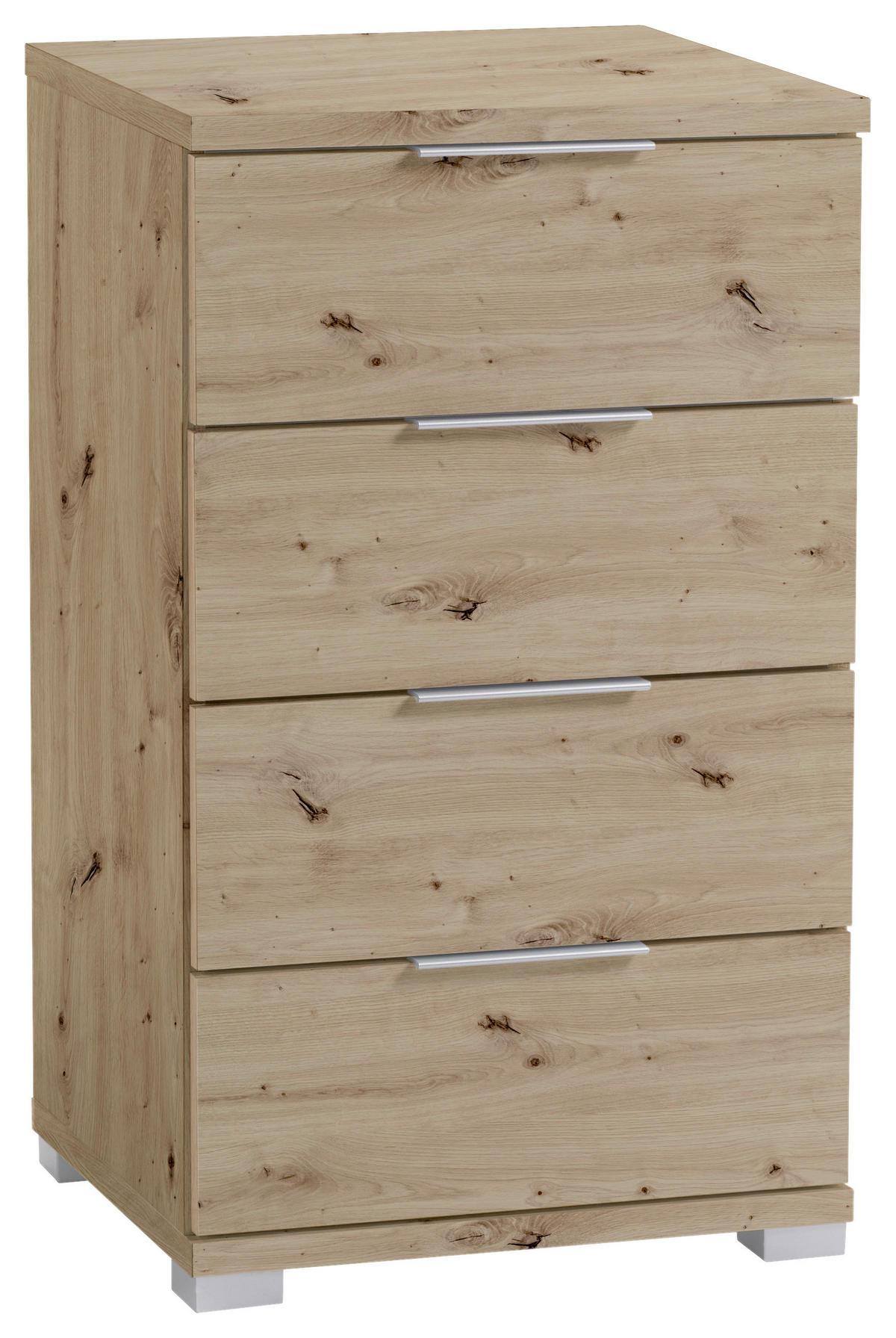 NOĆNI ORMARIĆ boje hrasta   - boje hrasta/boje kroma, Design, drvni materijal (46/79/42cm) - Boxxx