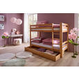ETAGENBETT 90/200 cm Buchefarben  - Buchefarben, KONVENTIONELL, Holz (90/200cm) - Linea Natura