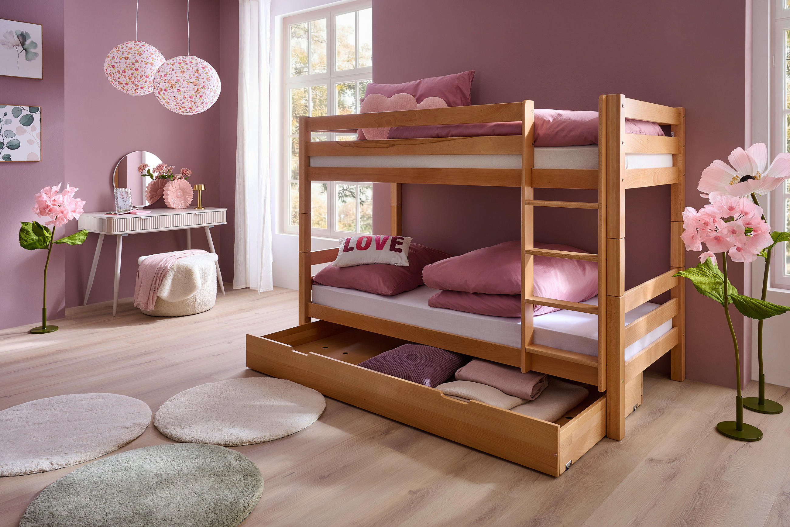 ÚLOŽNÝ PROSTOR POD POSTEL, 90/17,5/195 cm, buk - barvy buku, Konvenční, dřevo/kompozitní dřevo (90/17,5/195cm) - Linea Natura