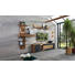 WOHNWAND in Anthrazit, Eichefarben, Transparent - Eichefarben/Transparent, Natur, Glas/Holz (310/204/49cm) - Valnatura WOHNWAND in Anthrazit, Eichefarben, Transparent - Eichefarben/Transparent, Natur, Glas/Holz (310/204/49cm) - Valnatura