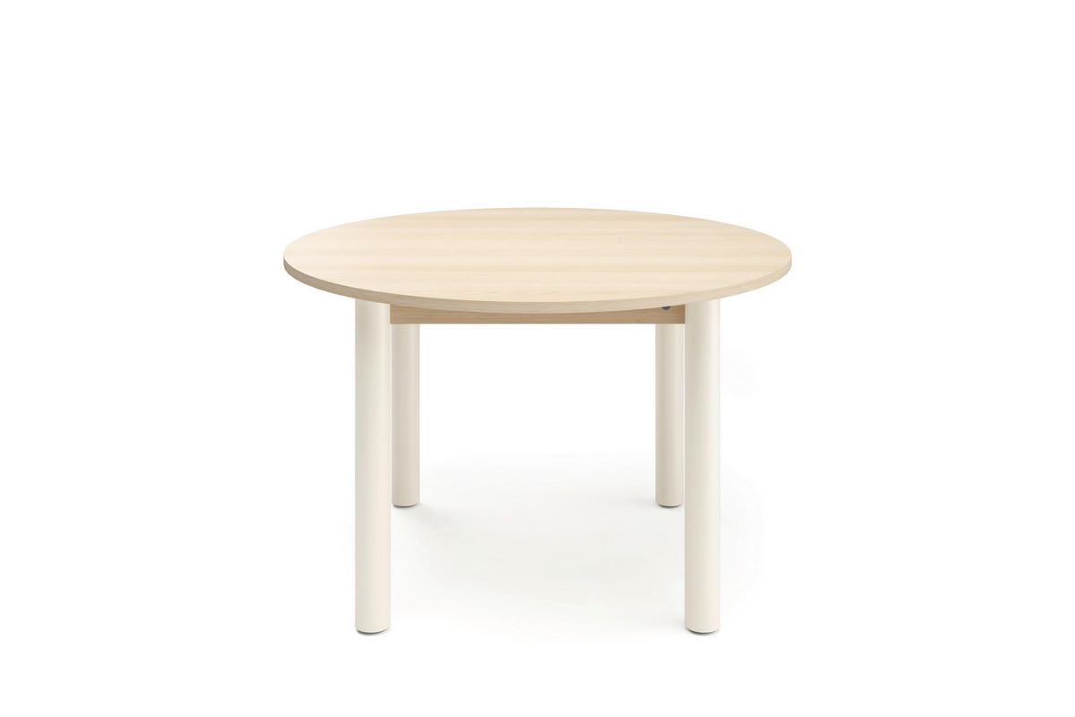 ESSTISCH in Metall, Holzwerkstoff 120/120/76 cm  - Hellbraun/Weiß, Natur, Holzwerkstoff/Metall (120/120/76cm) - Tom Tailor