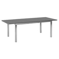 GARTENTISCH 180/100/75 cm  - Silberfarben/Grau, MODERN, Glas/Metall (180/100/75cm) - Gardenson