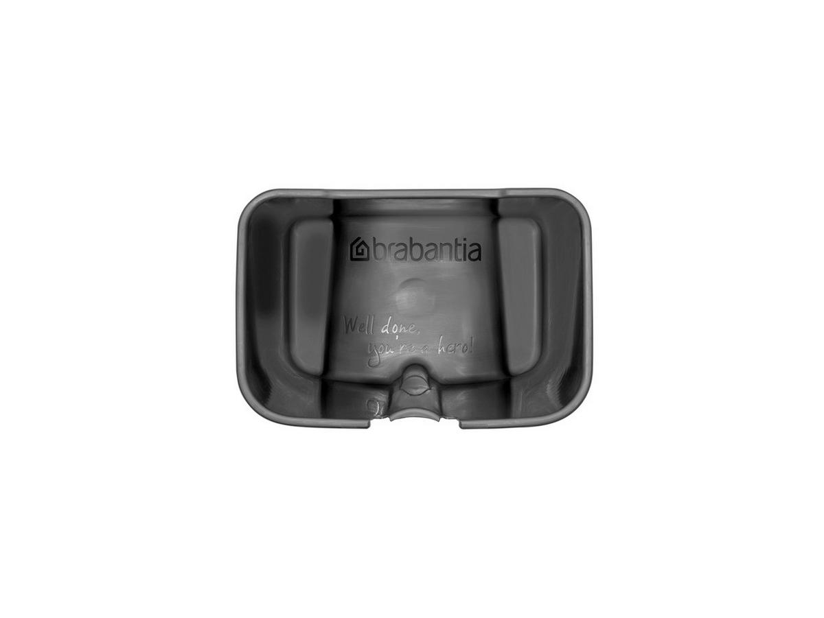 KANTA SA PAPUČICOM  4 l   - boja nerđajućeg čelika/antracit, Konvencionalno, metal/plastika (20/26,8/20,5cm) - Brabantia