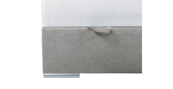 BOXBETT 90/200 cm  in Hellgrau  - Chromfarben/Hellgrau, KONVENTIONELL, Kunststoff/Textil (90/200cm) - Carryhome