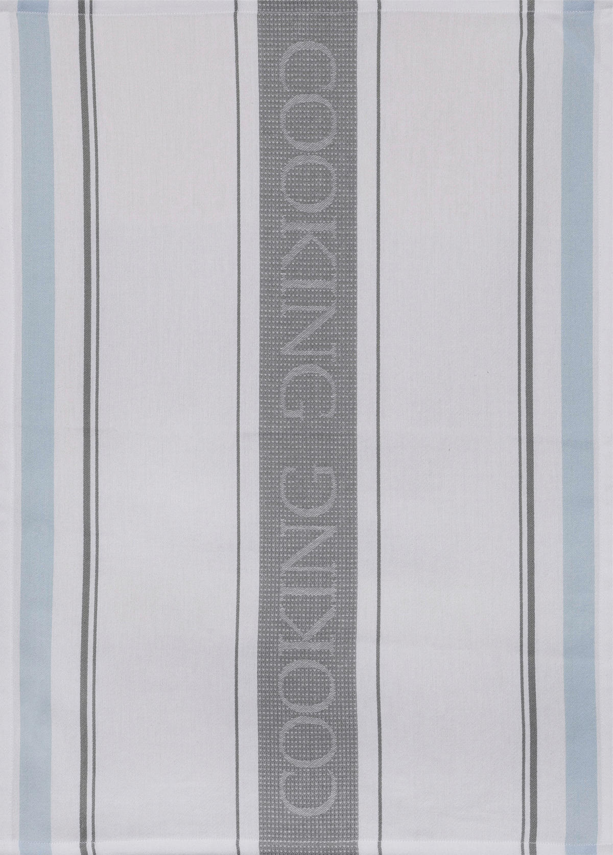 GESCHIRRTUCH-SET Weiß, Hellgrau, Hellblau  - Hellgrau/Weiß, Basics, Textil (50/0,5/70cm)