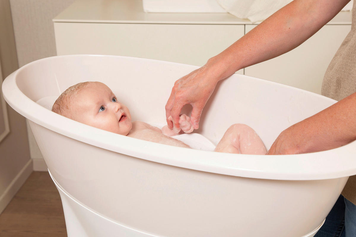 BABYBADESET Pure Oat 8-teilig  - Weiß, Basics, Kunststoff (79,5/40/46cm) - Luma