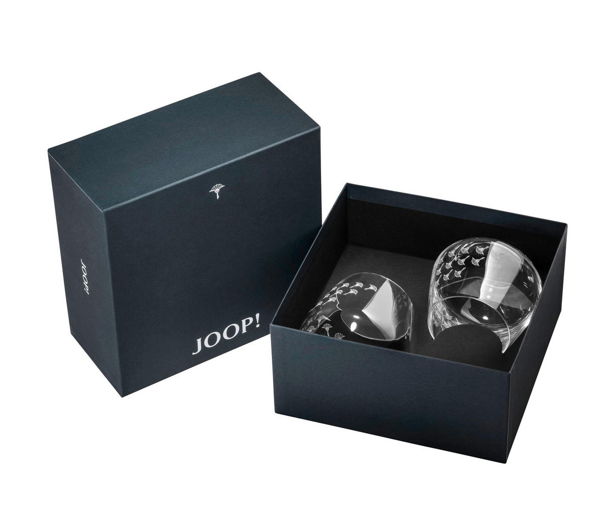 WASSERGLAS 390 ml 2-teilig  - Design, Glas (9,5/9,0cm) - Joop!