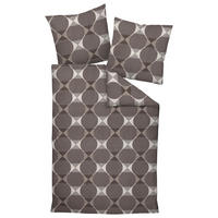 BETTWÄSCHE Makosatin 135/200 cm  - Taupe/Beige, Design, Textil (135/200cm) - Janine