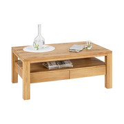 COUCHTISCH Wildeiche massiv rechteckig Eichefarben - Eichefarben, Design, Holz/Kunststoff (110/47,5/70cm) - LINEA NATURA