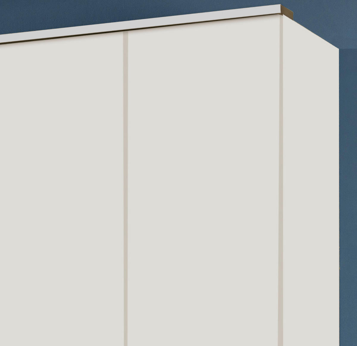 KLEIDERSCHRANK in Weiss  - Weiss/Alufarben, Konventionell, Glas/Holzwerkstoff (270/210/58cm) - MID.YOU