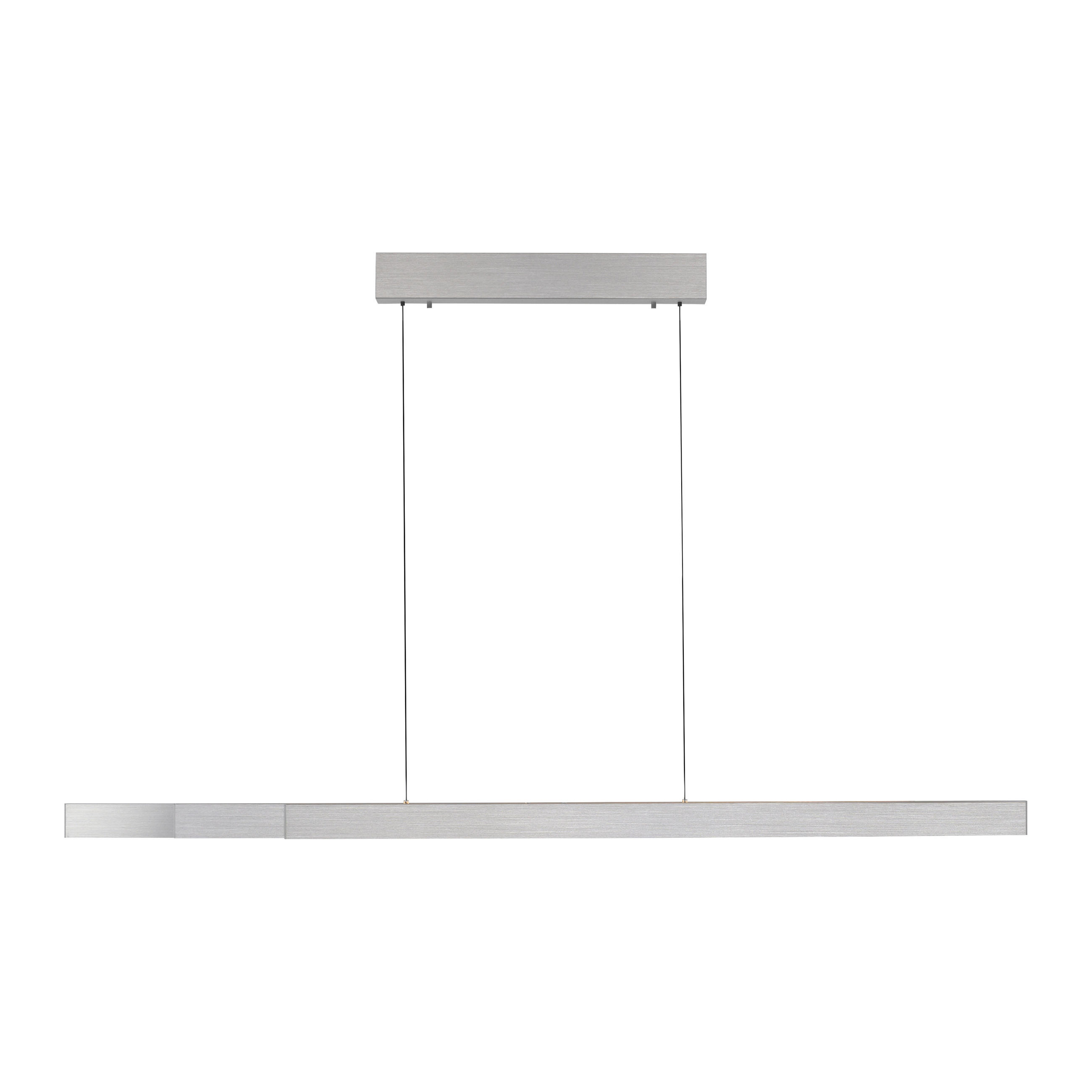 LED-HÄNGELEUCHTE Adriana Square 179/5,8/180 cm   - Alufarben, Design, Metall (179/5,8/180cm) - Paul Neuhaus