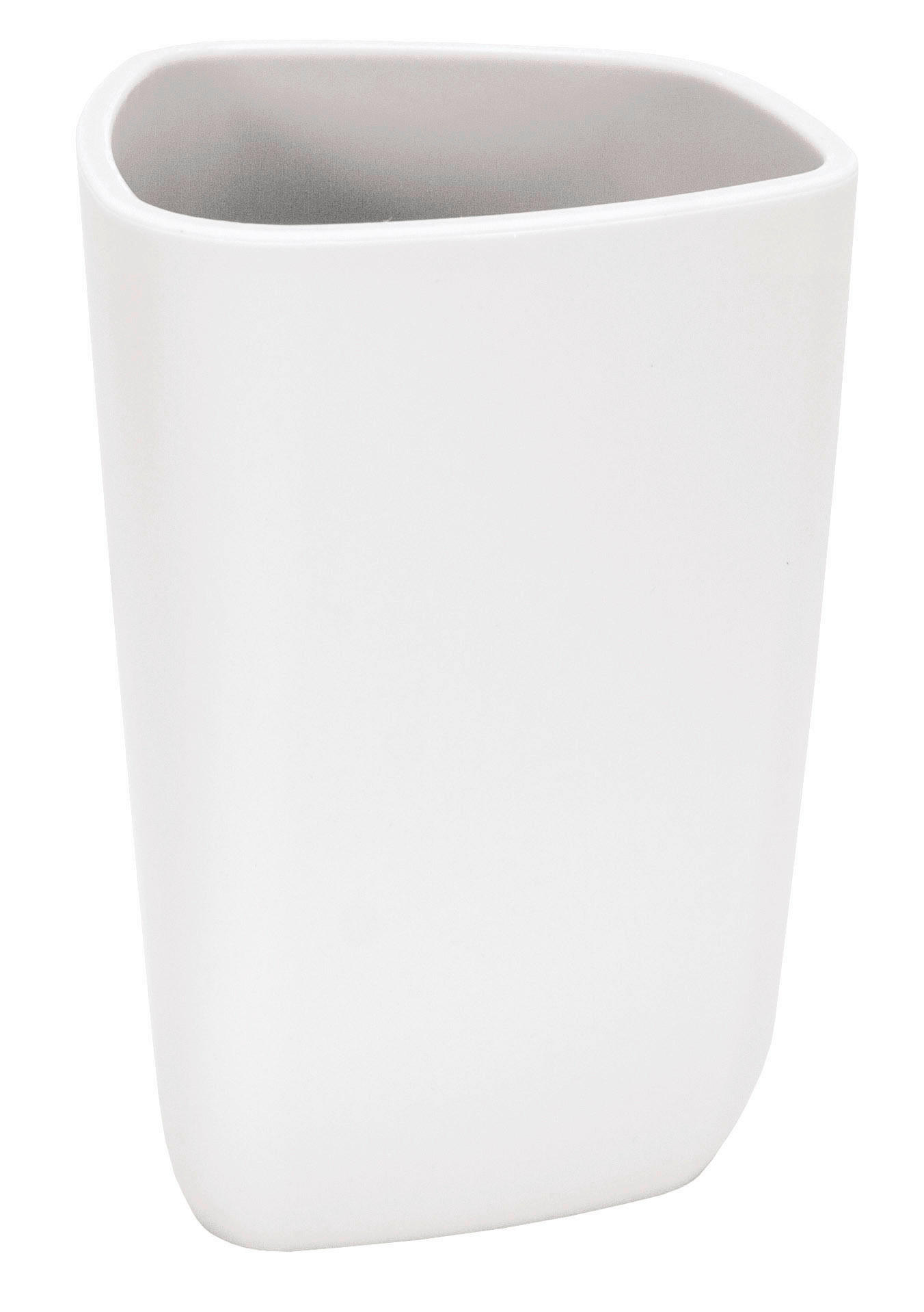 POHÁR NA ZUBNÉ KEFKY biela - biela, Konventionell, plast (8,4/12/8,4cm) - Kleine Wolke