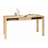BIROU in lemn  - culoare crom/duramen de fag, Natur, metal/lemn (150/70/76cm) - Linea Natura